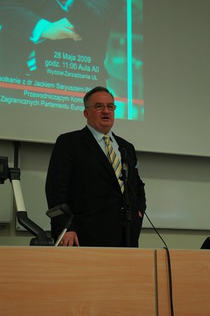 Spotkanie z okazji 15-lecia WZ UŁ. Na zdjęciu dr Jacek Saryusz-Wolski Spotkanie z okazji 15-lecia WZ UŁ. Na zdjęciu dr Jacek Saryusz-Wolski