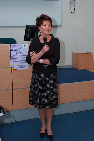 Spotkanie z okazji 15-lecia WZ UŁ. Na zdjęciu Jolanta Kwaśniewska Spotkanie z okazji 15-lecia WZ UŁ. Na zdjęciu Jolanta Kwaśniewska